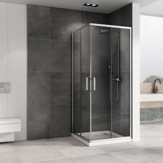 Душевой уголок ABBER Schwarzer Diamant AG021005 100x100см хром